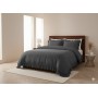 ETEHOMETEX %100 Doğal Pamuk Çift Kişilik Fırfırlı Nevresim Seti 200x220 cm ANTRASİT 8696474232031